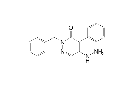2-Benzyl-5-hydrazino-4-phenylpyridazin-3(2H)-one
