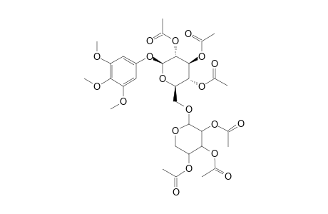 (2R,3S,4S,5R,6S)-2-[(3,4,5-Trihydroxyoxan-2-yl)oxymethyl]-6-(3,4,5-trimethoxyphenoxy)oxane-3,4,5-triol, hexaacetate