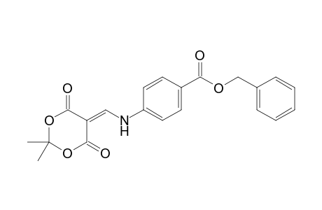 (phenylmethyl) 4-[[2,2-dimethyl-4,6-bis(oxidanylidene)-1,3-dioxan-5-ylidene]methylamino]benzoate