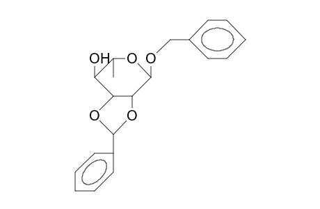 Benzyl exo-2,3-O-benzylidene.alpha.-L-rhamnopyranoside