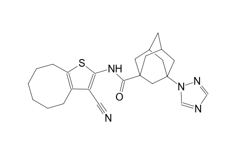 N-(3-cyano-4,5,6,7,8,9-hexahydrocycloocta[b]thien-2-yl)-3-(1H-1,2,4-triazol-1-yl)-1-adamantanecarboxamide