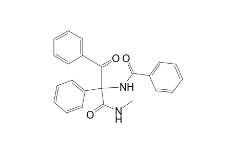 2-Benzoyl-2-(benzoylamino)-N-methyl-2-phenylacetamide