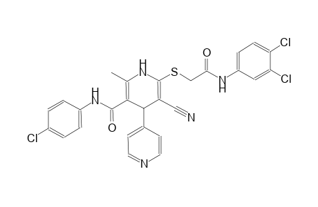 N-(4-chlorophenyl)-5-cyano-6-((2-((3,4-dichlorophenyl)amino)-2-oxoethyl)thio)-2-methyl-1,4-dihydro-[4,4'-bipyridine]-3-carboxamide
