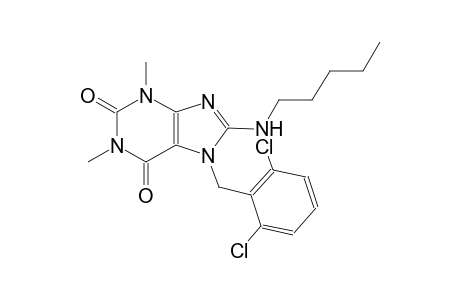 7-(2,6-dichlorobenzyl)-1,3-dimethyl-8-(pentylamino)-3,7-dihydro-1H-purine-2,6-dione