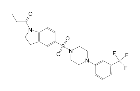1-propionyl-5-({4-[3-(trifluoromethyl)phenyl]-1-piperazinyl}sulfonyl)indoline
