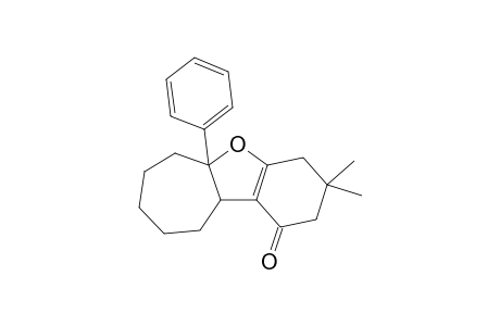 3,3-Dimethyl-5a-phenyl-1,2,3,4,5a,7,8,9,10,10a-decahydro-6H-cyclohepta[b]benzofuran-1-one