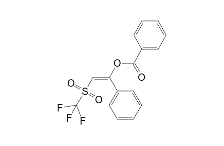 1-[(E)-1-(Phenylcarboonyl)oxy]-2-[(trifluoromethyl)sulfonyl]-1-ethenyl]benzene