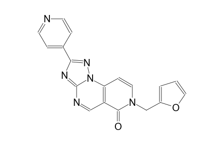 pyrido[3,4-e][1,2,4]triazolo[1,5-a]pyrimidin-6(7H)-one, 7-(2-furanylmethyl)-2-(4-pyridinyl)-