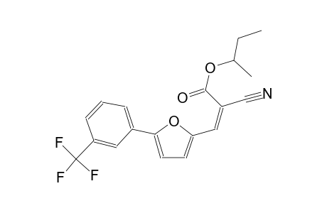 2-propenoic acid, 2-cyano-3-[5-[3-(trifluoromethyl)phenyl]-2-furanyl]-, 1-methylpropyl ester, (2Z)-