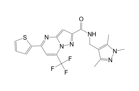 5-(2-thienyl)-7-(trifluoromethyl)-N-[(1,3,5-trimethyl-1H-pyrazol-4-yl)methyl]pyrazolo[1,5-a]pyrimidine-2-carboxamide