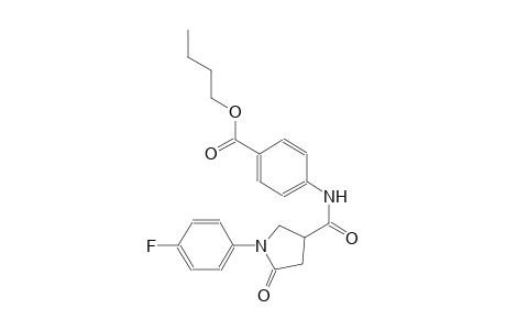 butyl 4-({[1-(4-fluorophenyl)-5-oxo-3-pyrrolidinyl]carbonyl}amino)benzoate