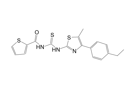 N-[4-(4-ethylphenyl)-5-methyl-1,3-thiazol-2-yl]-N'-(2-thienylcarbonyl)thiourea