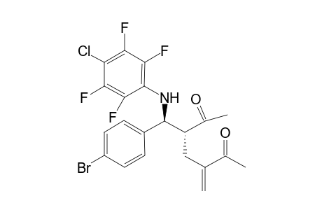 (4,5-trans)-3-[(4-Bromophenyl)(4-chloro-2,3,5,6-tetrafluorophenylamino)methyl]-5-methyleneheptane-2,6-dione
