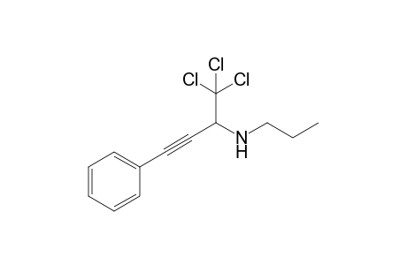 N-(4,4,4-Trichloro-1-phenylbut-1-yn-3-yl)propylamine