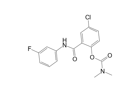 4-Chloro-2-[(3-fluoroanilino)carbonyl]phenyl dimethylcarbamate