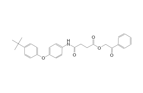 butanoic acid, 4-[[4-[4-(1,1-dimethylethyl)phenoxy]phenyl]amino]-4-oxo-, 2-oxo-2-phenylethyl ester