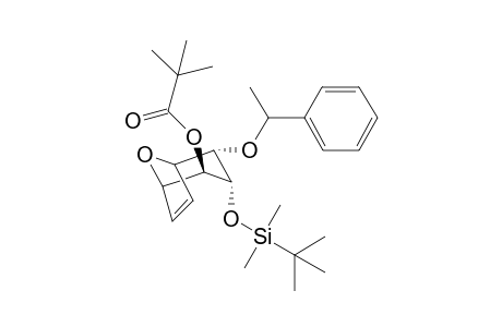 (3.alpha.-(tert-Butyldimethylsilyloxy)-2.alpha.-(1'-phenylethoxy)-8-oxabicyclo[3.2.1]oct-6-en-4.beta.-yl)pivaloate