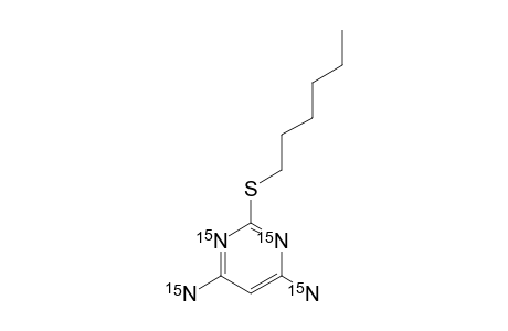 (15)N-4,6-DIAMINO-2-HEXYLTHIOPYRIMIDINE