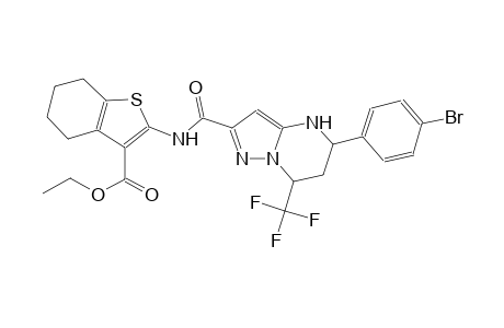 ethyl 2-({[5-(4-bromophenyl)-7-(trifluoromethyl)-4,5,6,7-tetrahydropyrazolo[1,5-a]pyrimidin-2-yl]carbonyl}amino)-4,5,6,7-tetrahydro-1-benzothiophene-3-carboxylate