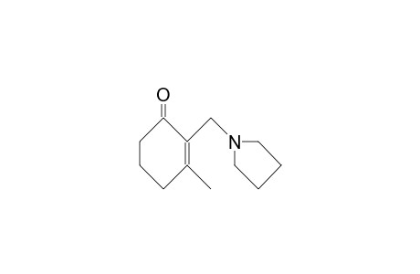 3-Methyl-2-(pyrrolidin-1-yl-methyl)-cyclohex-2-en-1-one