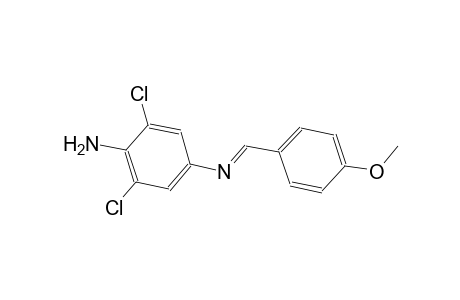 1,4-benzenediamine, 2,6-dichloro-N~4~-[(E)-(4-methoxyphenyl)methylidene]-