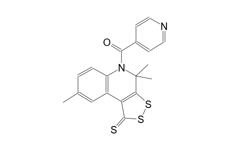 5-isonicotinoyl-4,4,8-trimethyl-4,5-dihydro-1H-[1,2]dithiolo[3,4-c]quinoline-1-thione