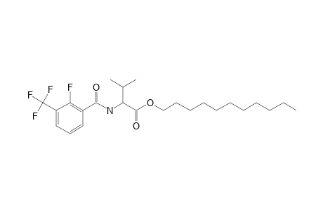 L-Valine, N-(2-fluoro-3-trifluoromethylbenzoyl)-, undecyl ester