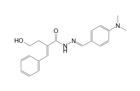 (2E)-N'-{(E)-[4-(dimethylamino)phenyl]methylidene}-2-(2-hydroxyethyl)-3-phenyl-2-propenohydrazide