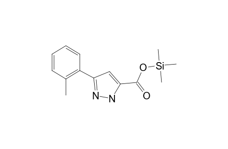 3-(2-Methylphenyl)-1H-pyrazole-5-carboxylic acid, trimethylsilyl ester