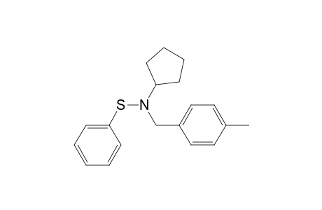 N-(Benzenesulfenyl)-N-(p-Methylbenzyl)cyclopentylamine