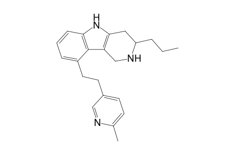 5-(2-(6-Methyl-3-pyridyl)ethyl)-2-propyl-1,2,3,4-tetrahydro-.gamma.-carboline