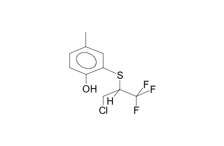 2-(1-TRIFLUOROMETHYL-2-CHLOROETHYLTHIO)-4-METHYLPHENOL
