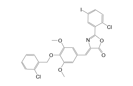 (4Z)-4-{4-[(2-chlorobenzyl)oxy]-3,5-dimethoxybenzylidene}-2-(2-chloro-5-iodophenyl)-1,3-oxazol-5(4H)-one