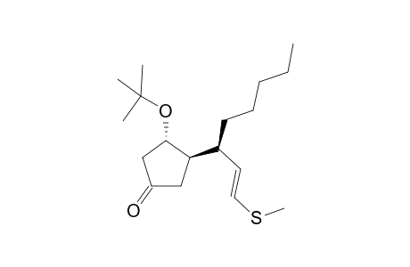 (1'R(*),2'E,3S(*),4R(*))-3-t-butoxy-4-[3'-(methylthio)-1'-pentylprop-2'-enyl]cyclopentanone