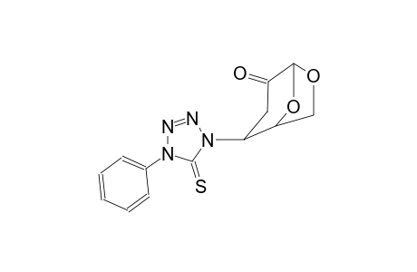 (2S)-2-(4-phenyl-5-thioxo-4,5-dihydro-1H-tetrazol-1-yl)-6,8-dioxabicyclo[3.2.1]octan-4-one