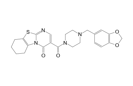 4H-pyrimido[2,1-b]benzothiazol-4-one, 3-[[4-(1,3-benzodioxol-5-ylmethyl)-1-piperazinyl]carbonyl]-6,7,8,9-tetrahydro-