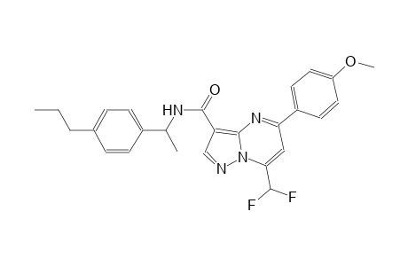 7-(difluoromethyl)-5-(4-methoxyphenyl)-N-[1-(4-propylphenyl)ethyl]pyrazolo[1,5-a]pyrimidine-3-carboxamide