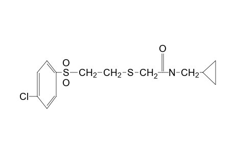 2-{{2-[(p-chlorophenyl)sulfonyl]ethyl}thio}-N-(cyclopropylmethyl)acetamide