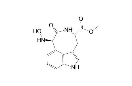 (4S,7R)-1,3,4,5,6,7-Hexahydro-7-hydroxyamino-6-oxopyrrolo[4,3,2-fg][3]benzazocine-4-carboxylic acid methyl ester