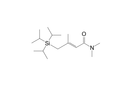 (E)-3,N,N-Trimethyl-4-(triisopropylsilyl)-2-butenamide