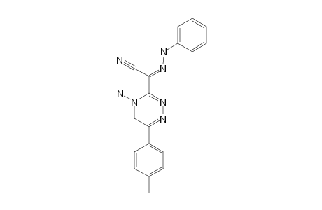 1-AMINO-6-(4-METHYLPHENYL)-3-(ALPHA-PHENYLHYDRAZOACETONITRILO)-1,2,4-TRIAZINE