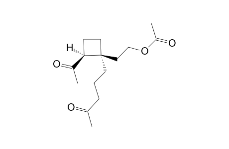 Acetic acid 2-[(1S,2S)-2-acetyl-1-(4-oxo-pentyl)-cyclobutyl]-ethyl ester