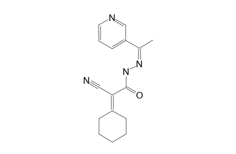 2-CYANO-2-CYCLOHEXYLIDENE-N'-[1-(PYRIDINE-3-YL)-ETHYLIDENE]-ACETOHYDRAZIDE