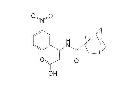 3-(1-adamantylcarbonylamino)-3-(3-nitrophenyl)propanoic acid