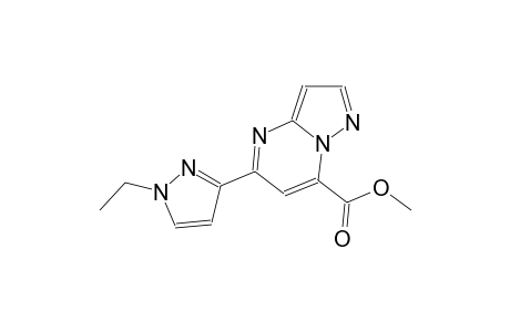 pyrazolo[1,5-a]pyrimidine-7-carboxylic acid, 5-(1-ethyl-1H-pyrazol-3-yl)-, methyl ester