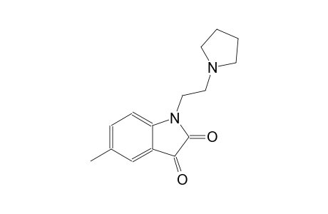 5-methyl-1-[2-(1-pyrrolidinyl)ethyl]-1H-indole-2,3-dione