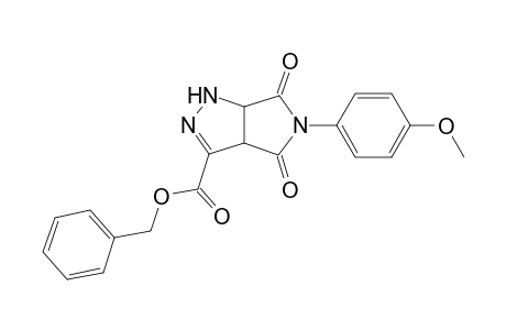 Benzyl 5-(4-methoxyphenyl)-4,6-dioxo-1,3a,4,5,6,6a-hexahydropyrrolo[3,4-c]pyrazole-3-carboxylate