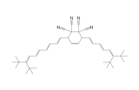 3-[(1E,3E,5E)-8-tert-butyl-9,9-dimethyl-deca-1,3,5,7-tetraenyl]-6-[(1E,3E)-6-tert-butyl-7,7-dimethyl-octa-1,3,5-trienyl]cyclohex-4-ene-1,1,2,2-tetracarbonitrile