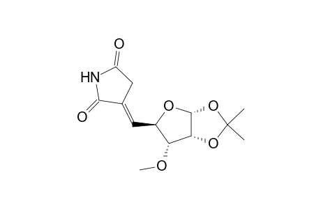 .alpha.-D-Ribofuranose, 5-deoxy-5-(2,5-dioxo-3-pyrrolidinylidene)-3-O-methyl-1,2-O-(1-methylethylidene)-, (E)-