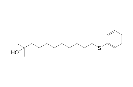 2-Methyl-11-phenylthioundecan-2-ol